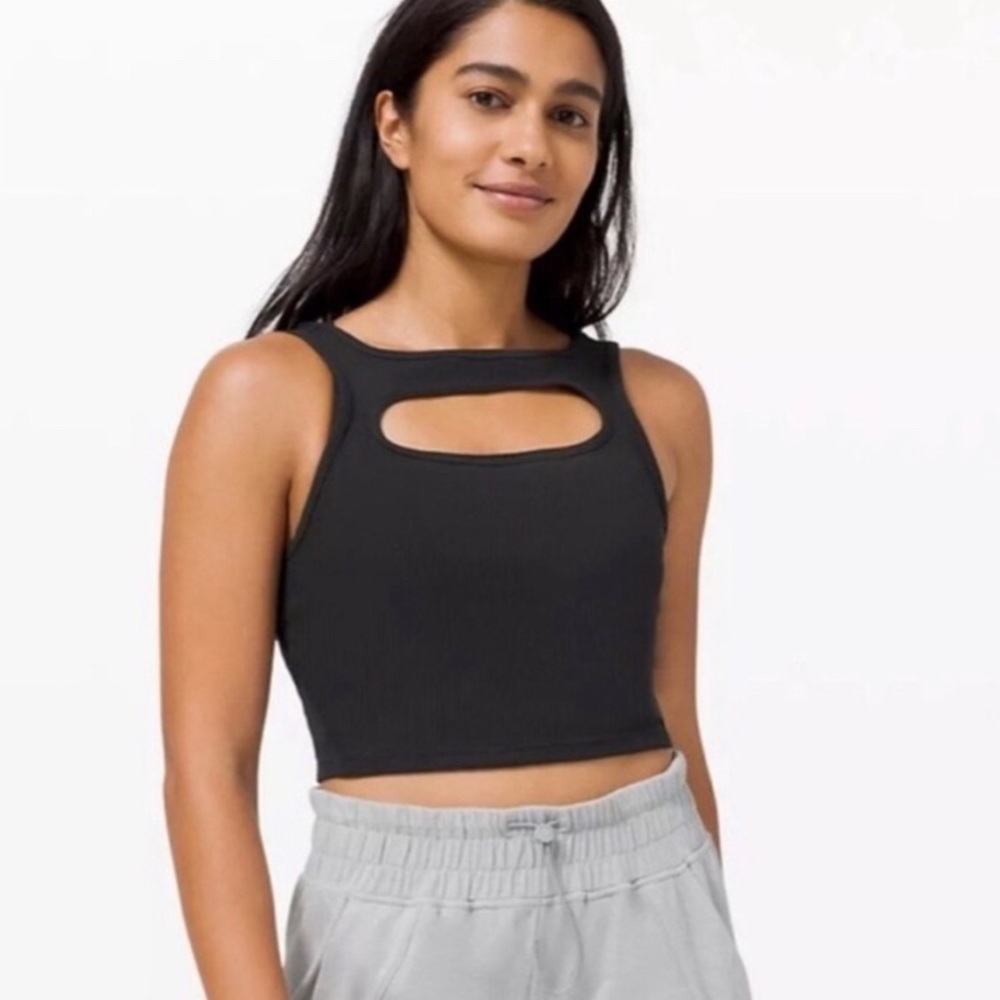Lululemon LA Front Cut Open Crop Tank